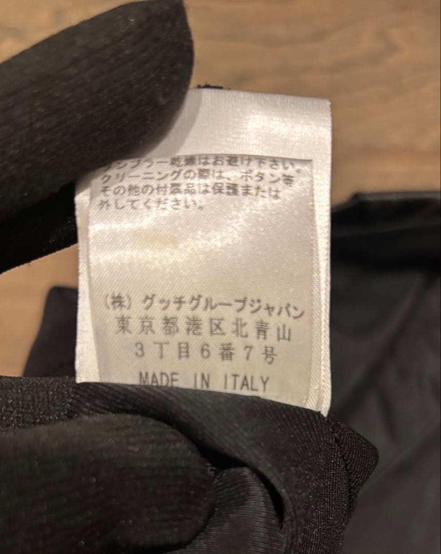 GUCCI黒いミニスカート w64 H94 着丈41cm