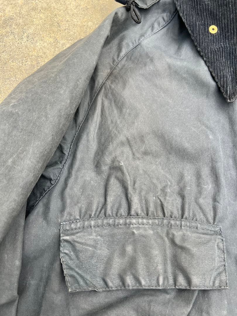 80s BARBOUR BEDALEバブアービデイル 4フラップc46フード付き
