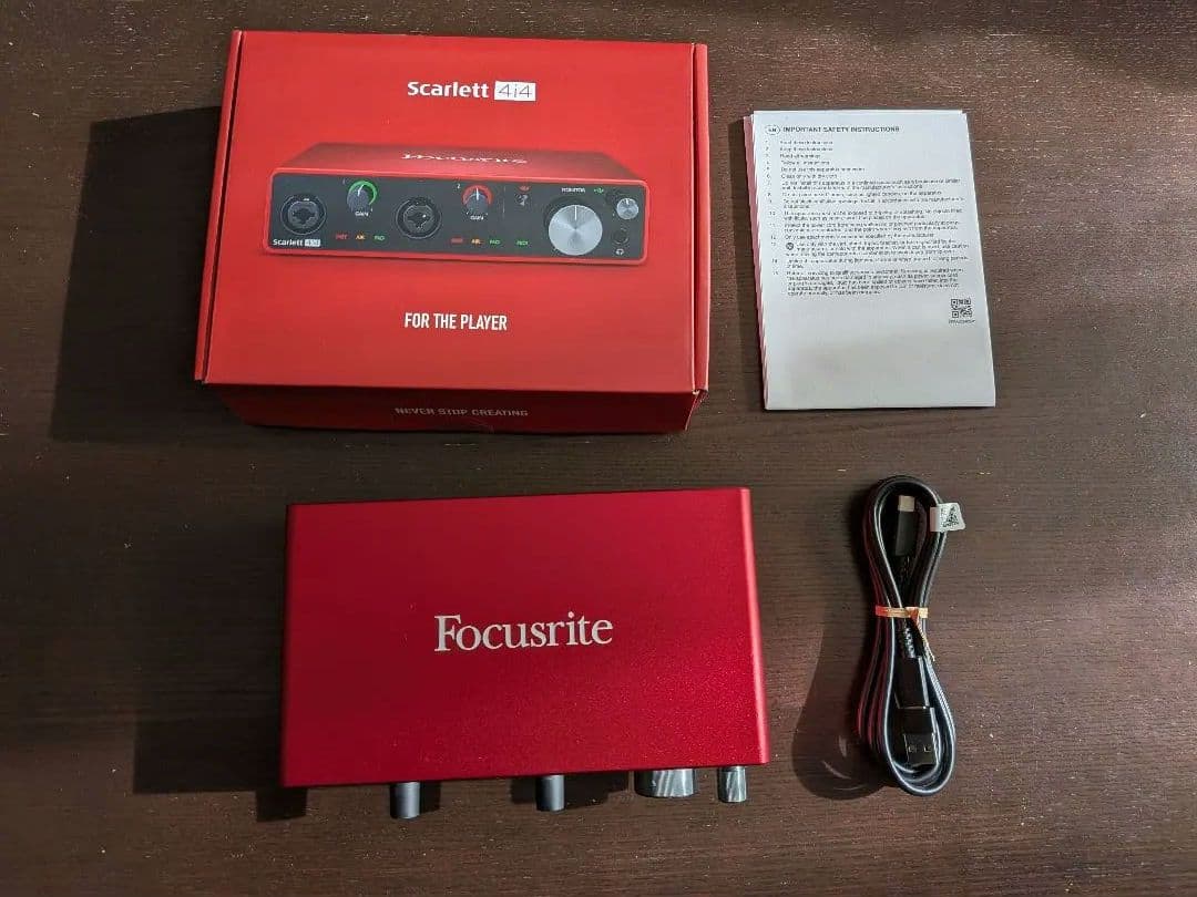 Scarlett 4i4 3rd gen オーディオインターフェイス