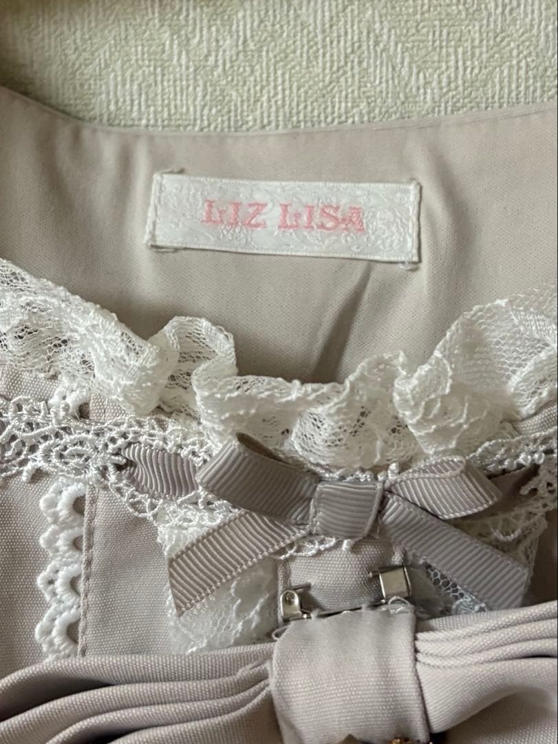 LIZLISA リズリサ ティアラリボンティアードワンピース ピンク