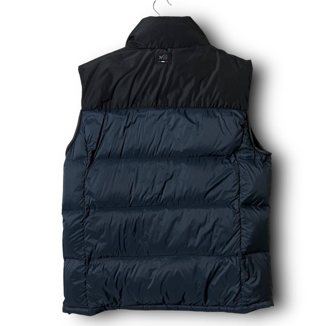 L ミレー RDSグースダウン ハイネック ダウンベスト ネイビー系