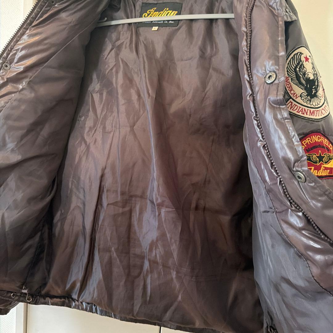 希少品！インディアンモーターサイクルのダウンジャケット(Lサイズ)です！
