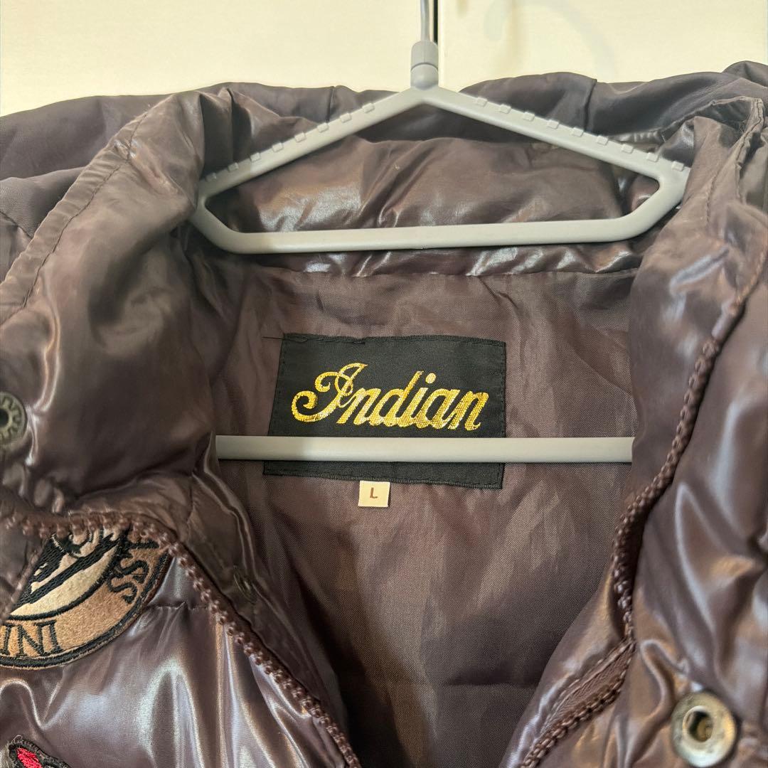 希少品！インディアンモーターサイクルのダウンジャケット(Lサイズ)です！