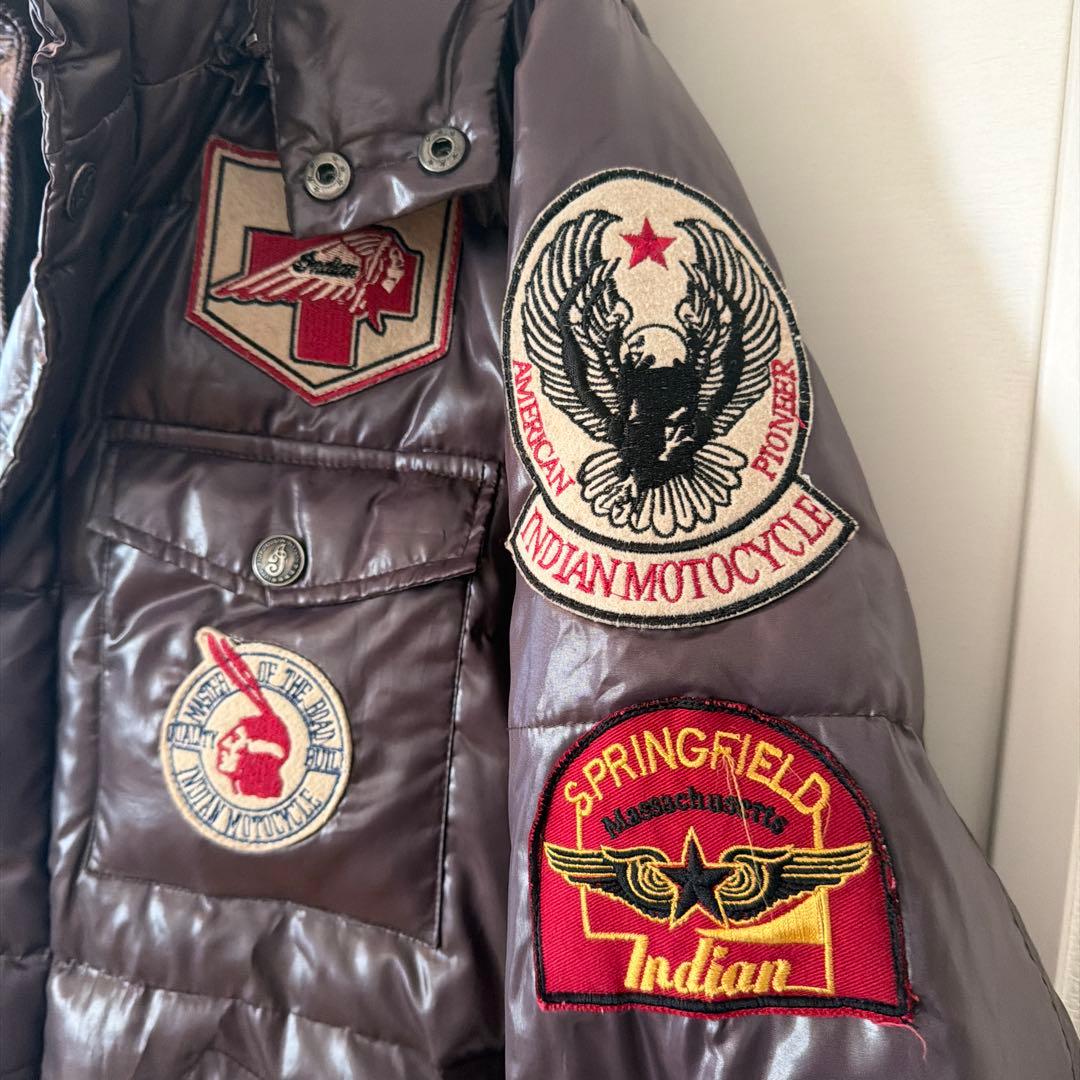 希少品！インディアンモーターサイクルのダウンジャケット(Lサイズ)です！
