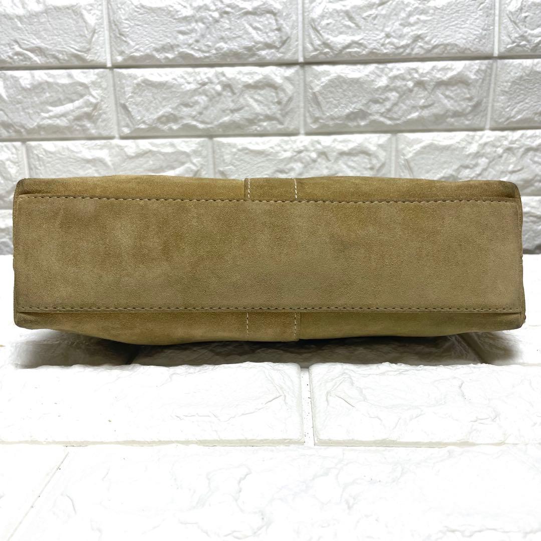 希少✨ オールドコーチ アクセサリーポーチ バッグ スエード ベージュ 入手困難
