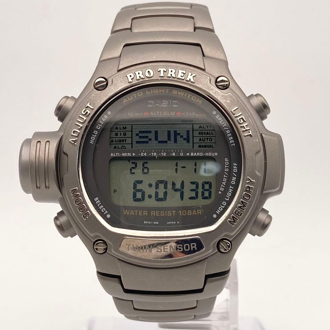 【稼働】CASIO PRO TREK PRT-3000 スクリューバック 美品