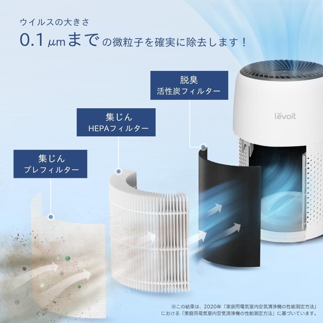 卓上 軽量 空気清浄機 小型 カビ取り アロマ対応 12畳 脱臭