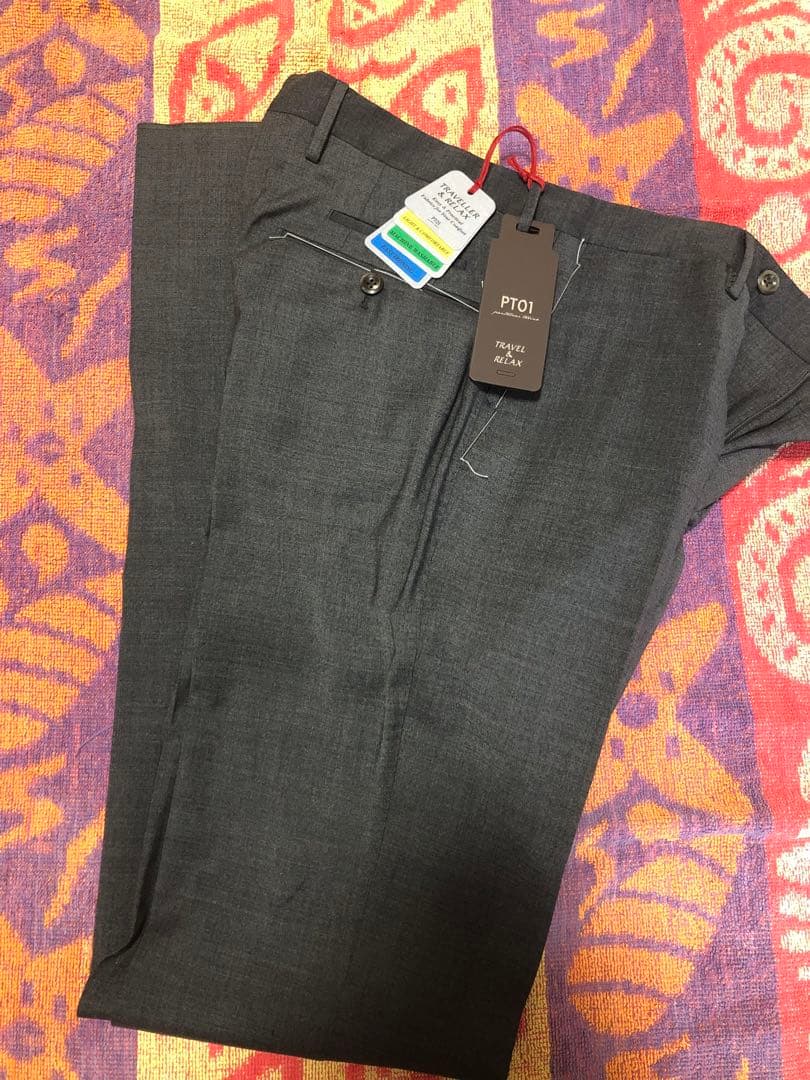 新品未使用品 PT01 EVO FIT スラックス 46 (チャコールグレー)