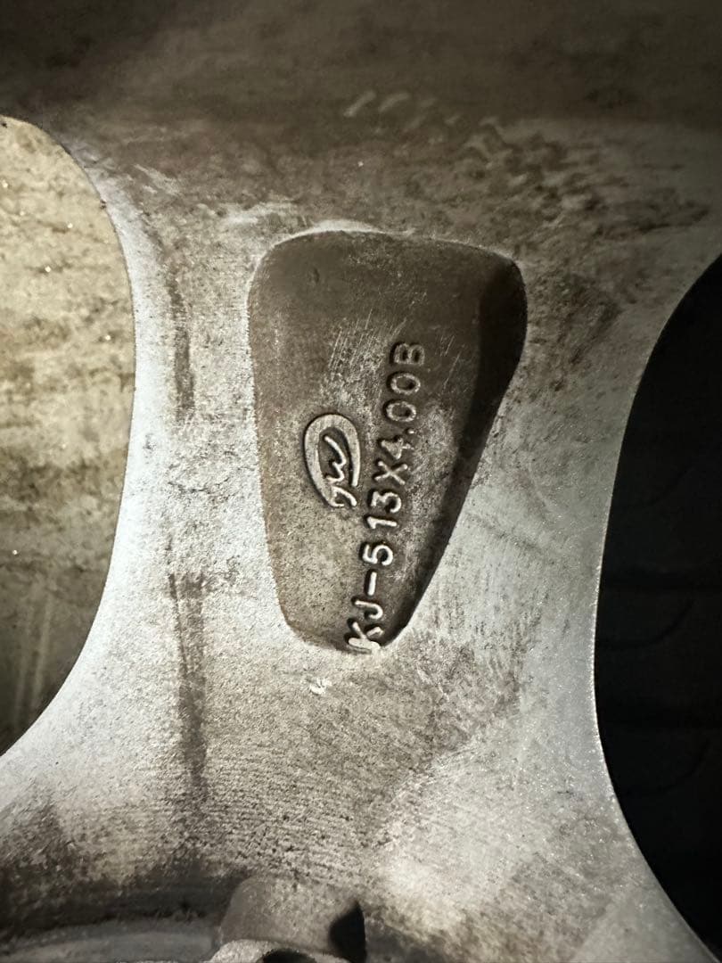 送料無料　145/80R13 日産モコから取外　純正アルミセット