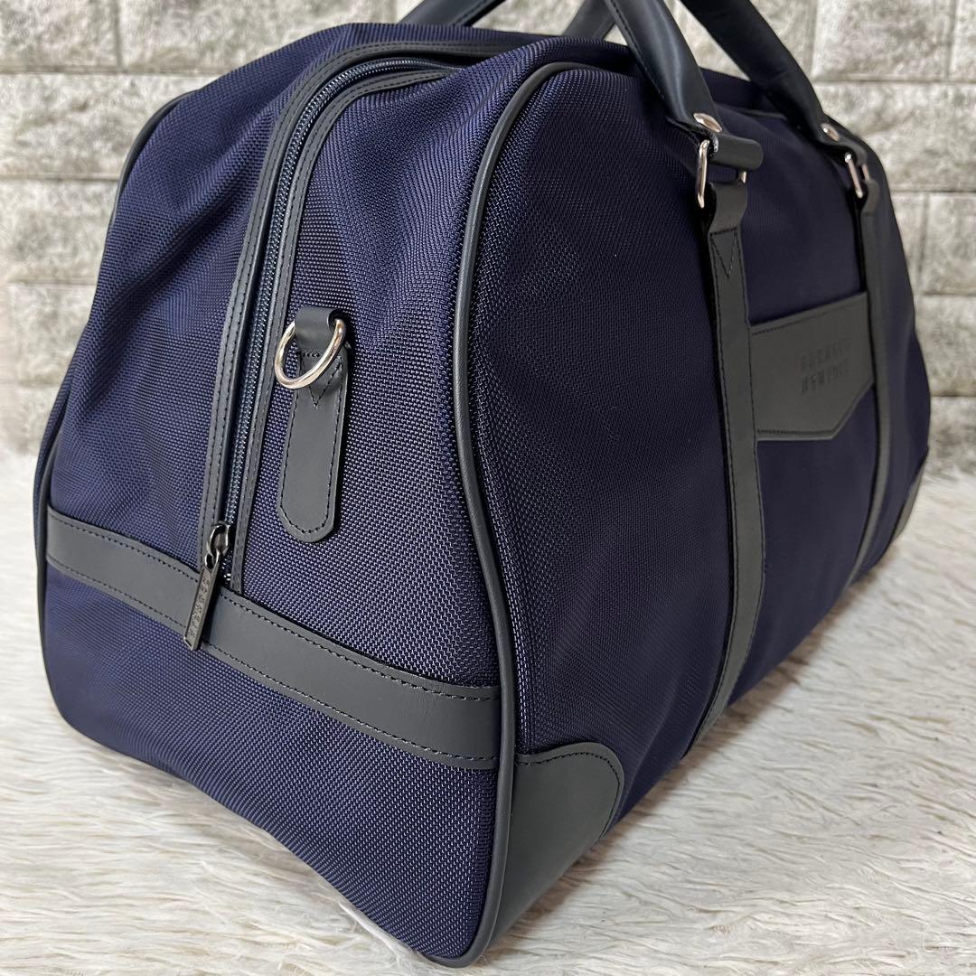 【新品未使用】バーニーズニューヨーク　ナイロン　レザー　2way ボストンバッグ