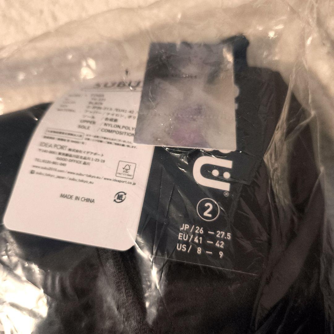 TOGA SUBU トーガ スブ Black 2 ブラック コラボ 黒 サンダル