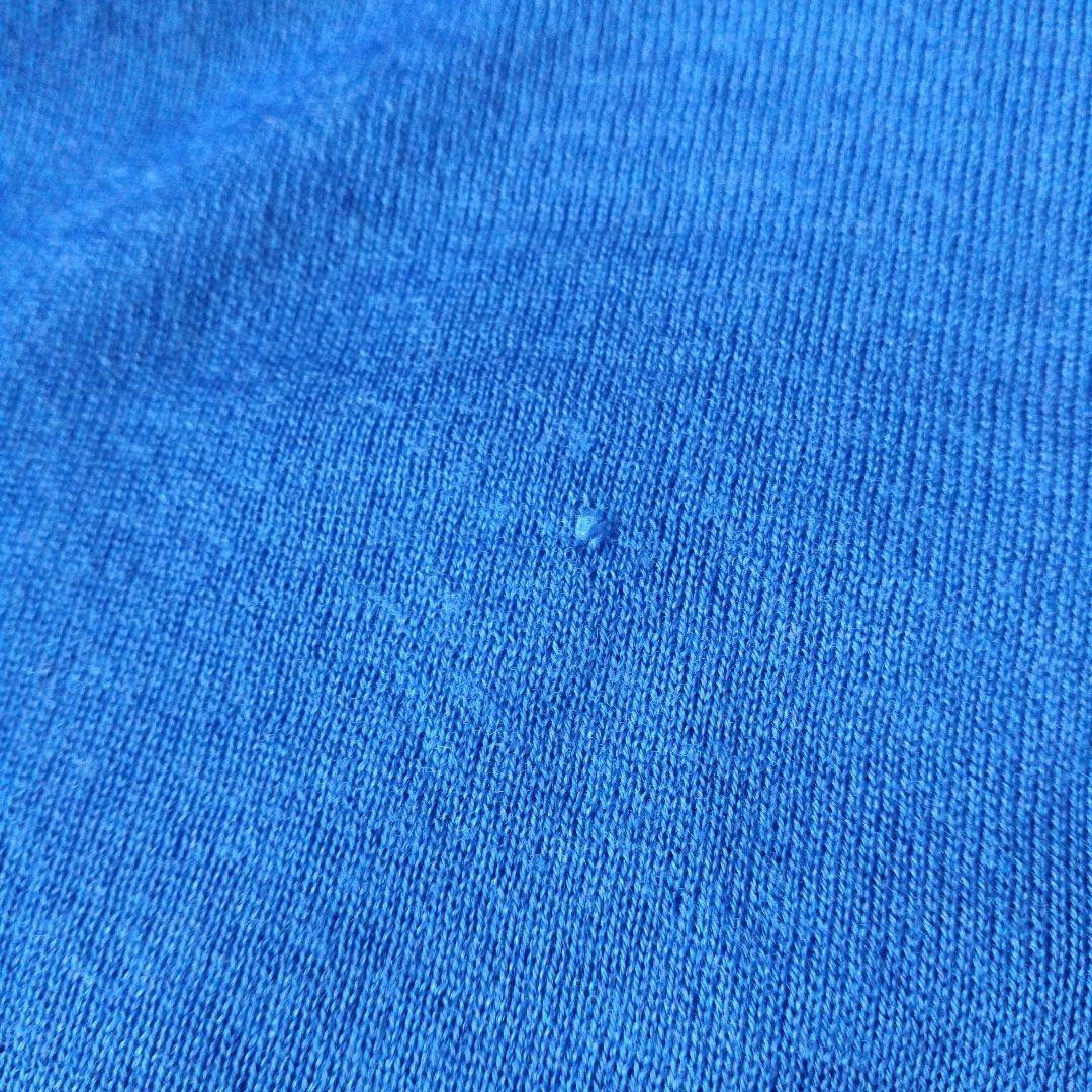 コムデギャルソン オムプリュス　ウール　大判ストール　ブルー