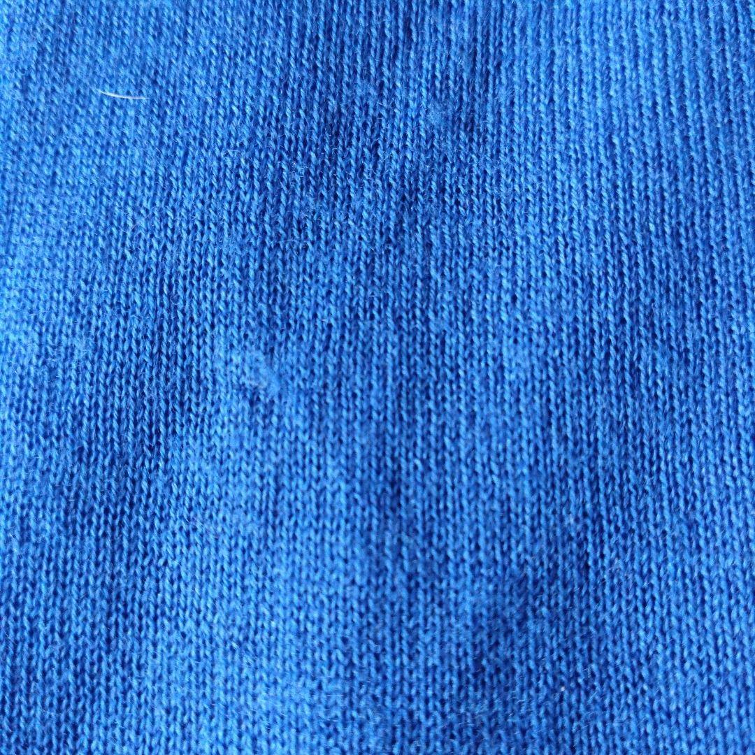 コムデギャルソン オムプリュス　ウール　大判ストール　ブルー