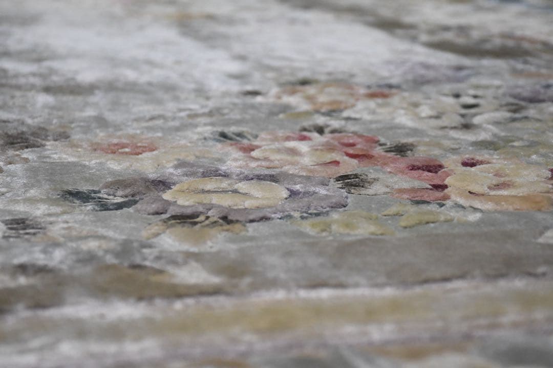 EEK91 大判 中国緞通 306×243cm 長方形 カーペット 手織絨毯