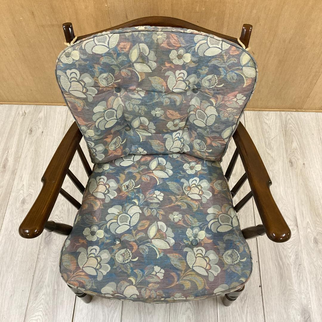 【カリモク】コロニアル　一人掛けソファ　アームチェア