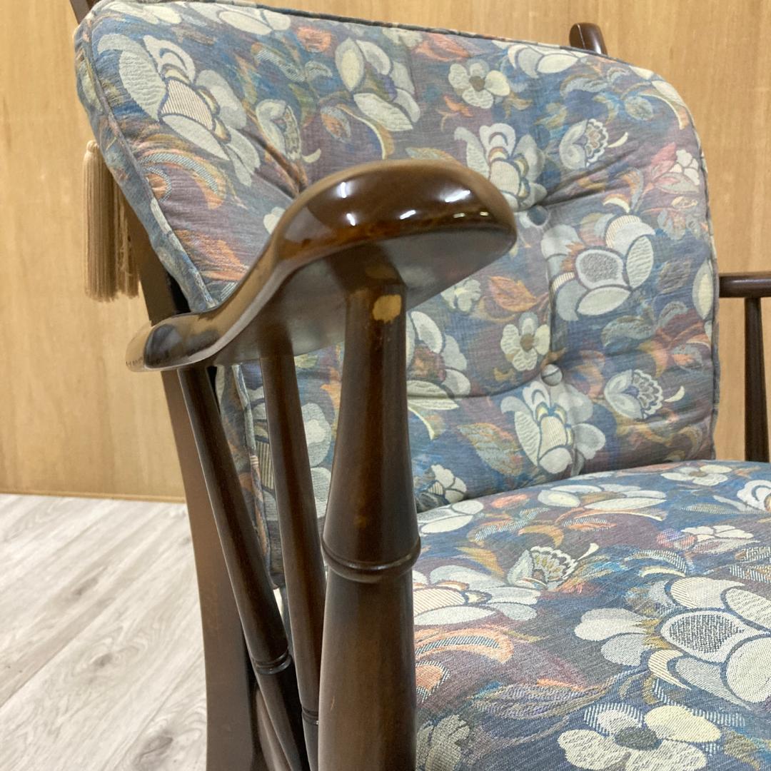 【カリモク】コロニアル　一人掛けソファ　アームチェア