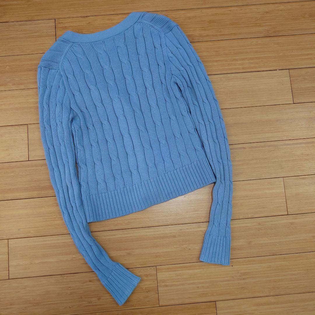 現行 ポロラルフローレン ピマコットン ケーブルニット カーディガン ポニー刺繍