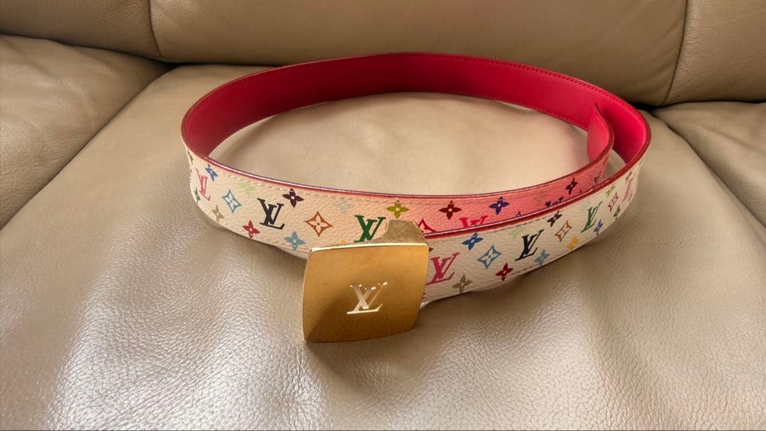 ルイ ヴィトン ベルト モノグラム マルチカラーM9682