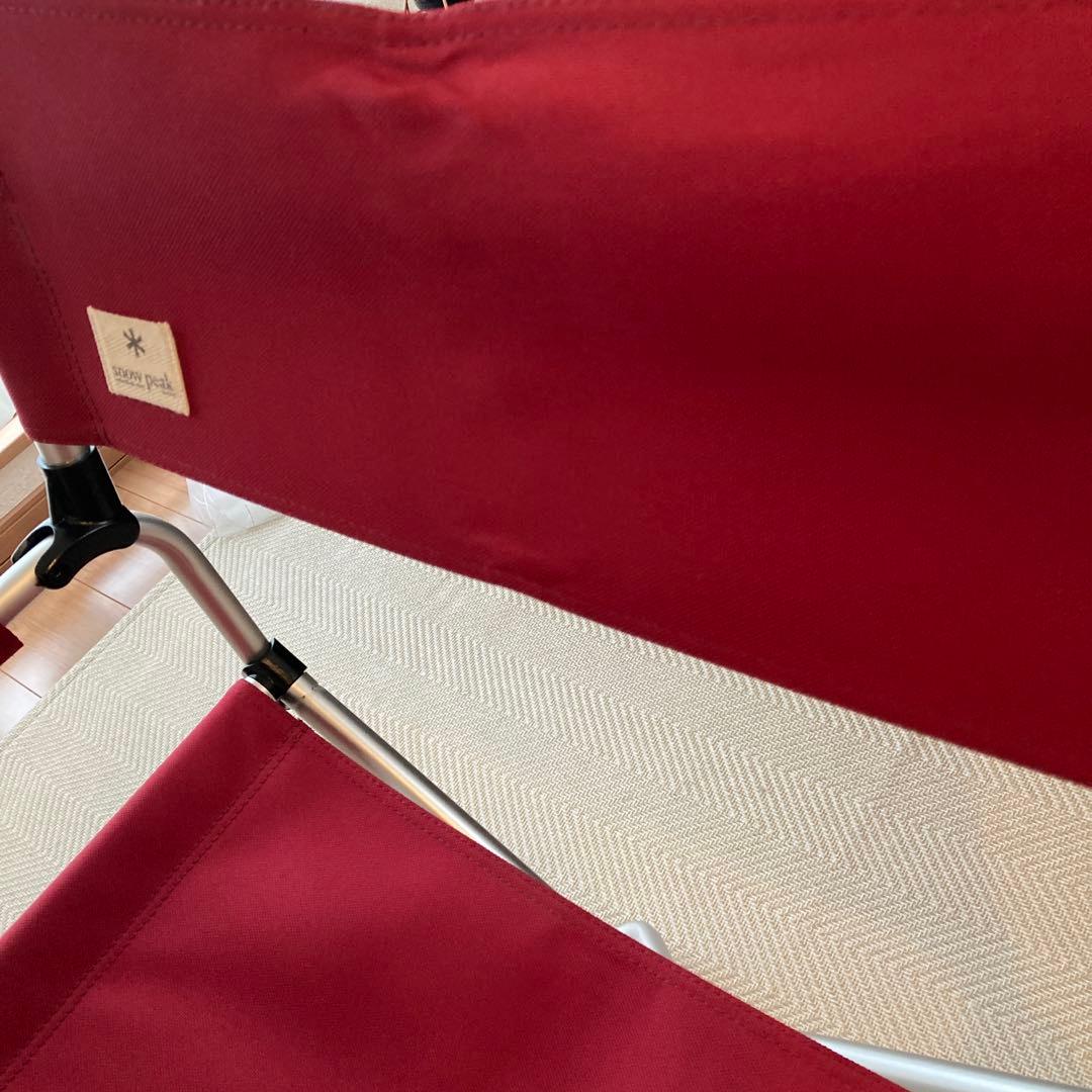 【美品】peak fdフォールディングチェアワイドrd LV-077RD