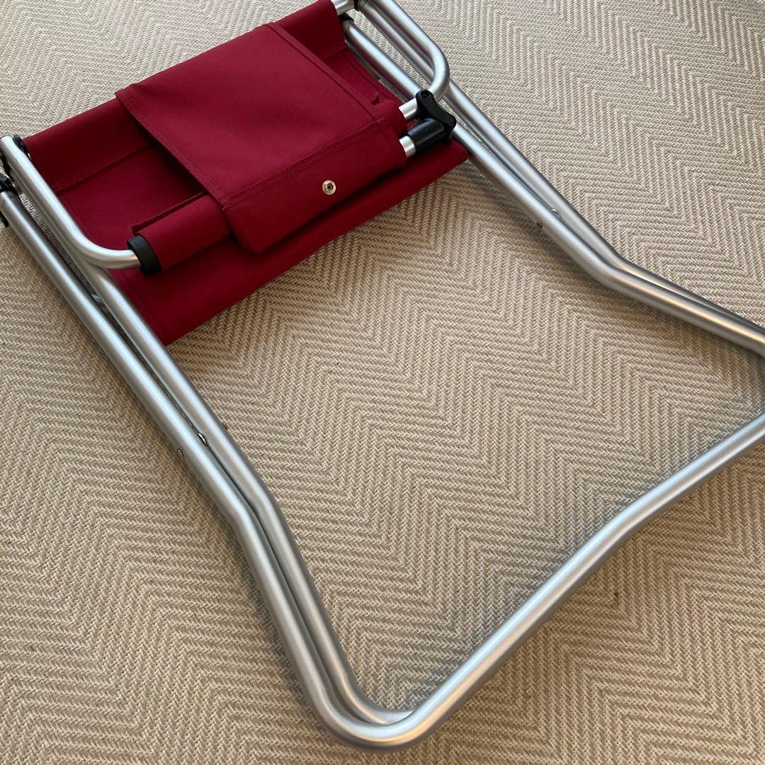 【美品】peak fdフォールディングチェアワイドrd LV-077RD