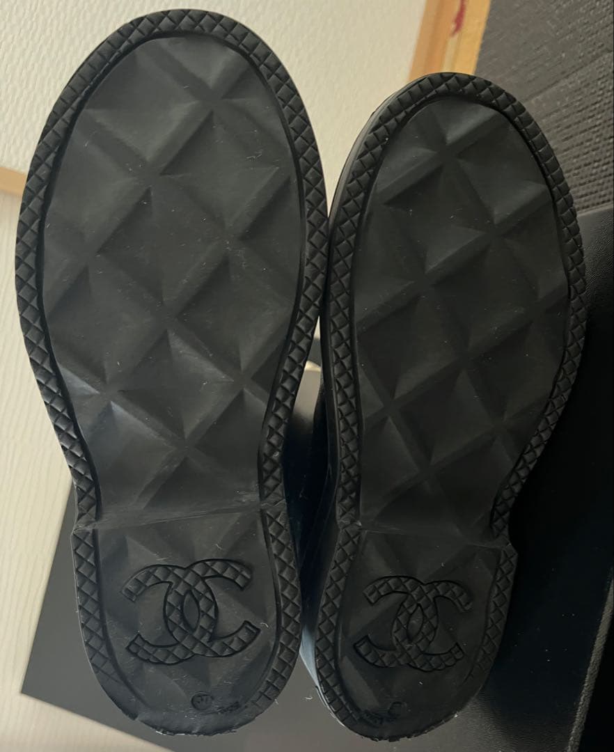 seii512様　CHANEL ブラック レインブーツ　37