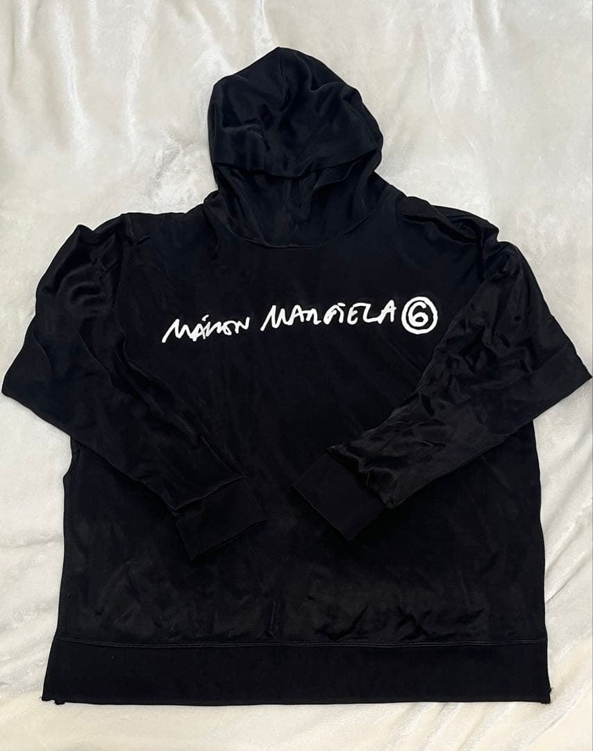 MM6 メゾンマルジェラ　オーバーサイズ　フーディ　トップス　16 キッズ　黒