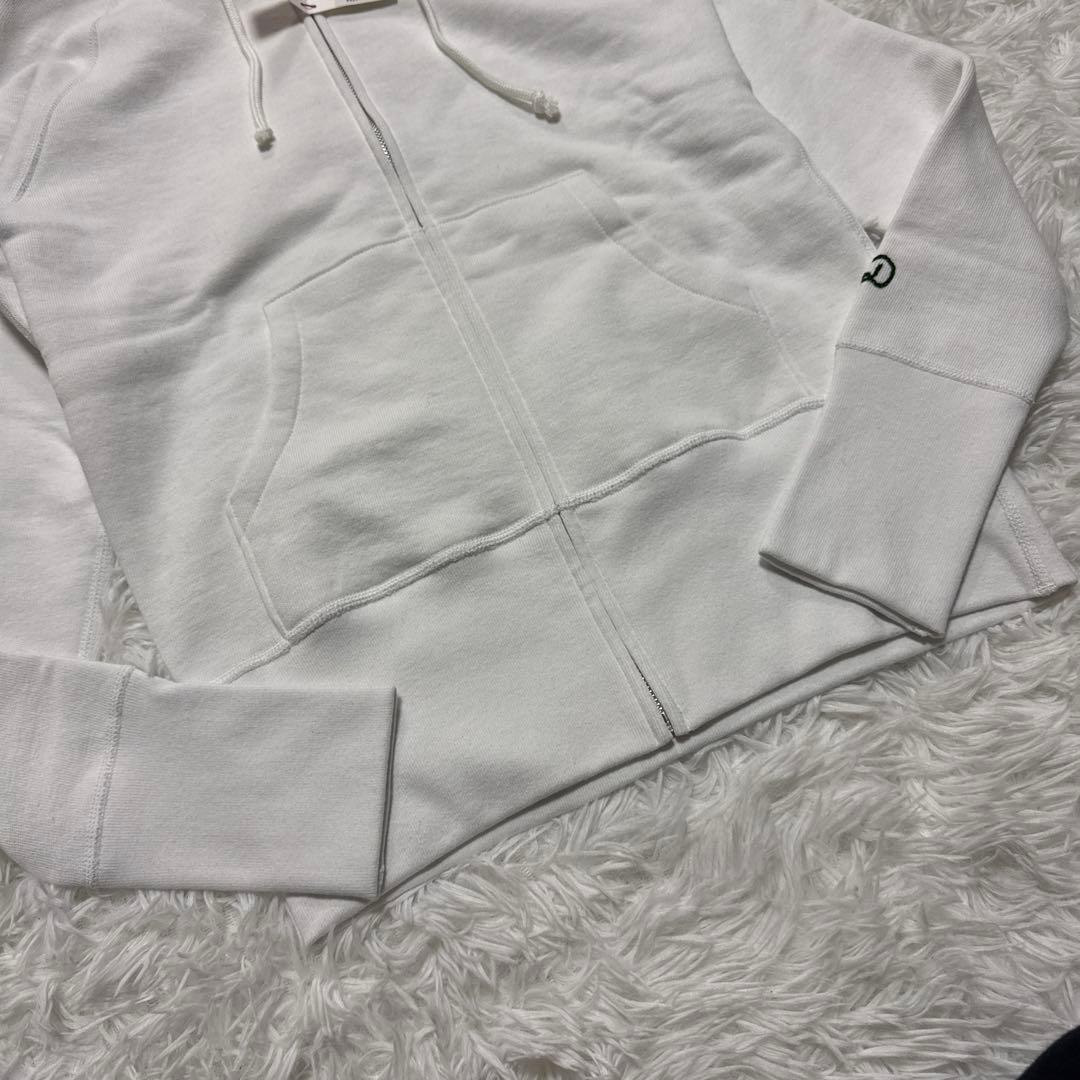 新品タグ付☆ DRESSTERIOR吊裏毛 ジップアップパーカー 2 ホワイト