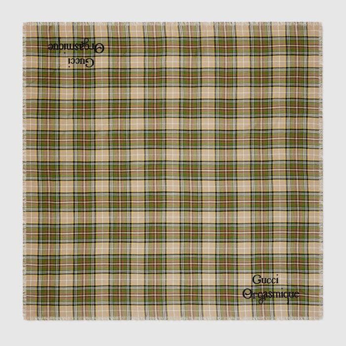 新品未使用　Gucci Orgasmique チェッカースカーフ