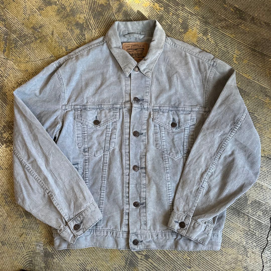 希少 ユーロリーバイス コーデュロイ ジャケット 【L】 グレー 90s