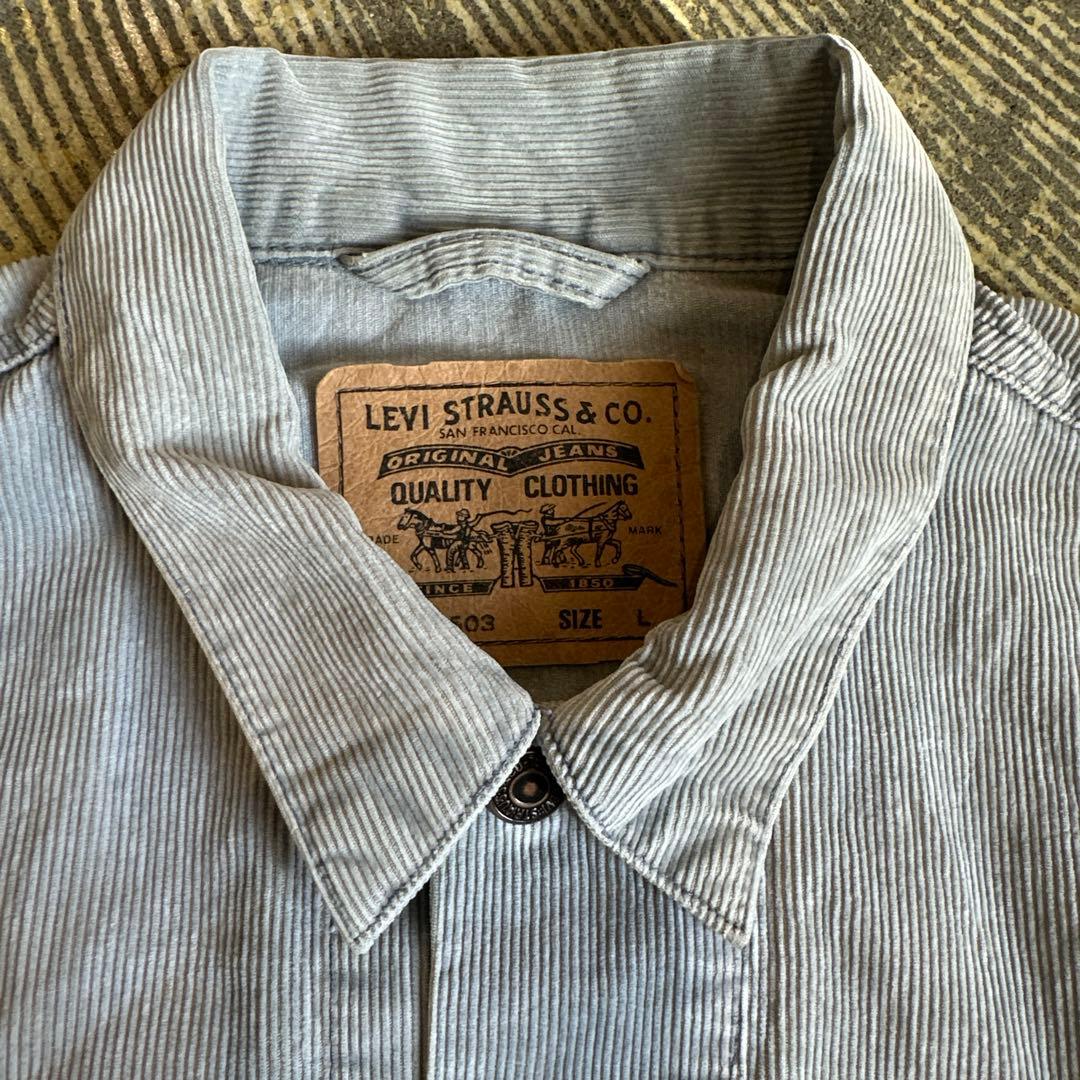 希少 ユーロリーバイス コーデュロイ ジャケット 【L】 グレー 90s