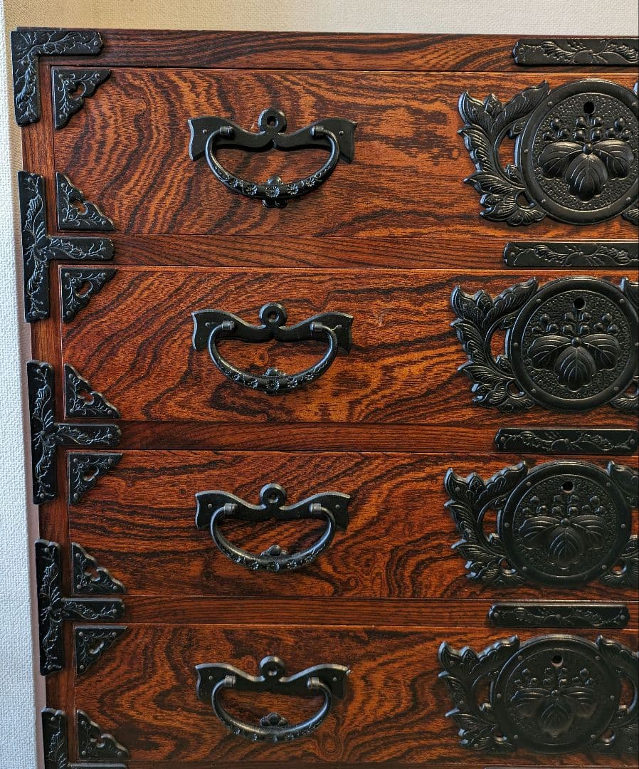 岩谷堂箪笥 チェスト 5段　鍵2本付き