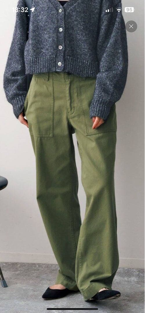 Spick & Span ルーズベイカーパンツ 34