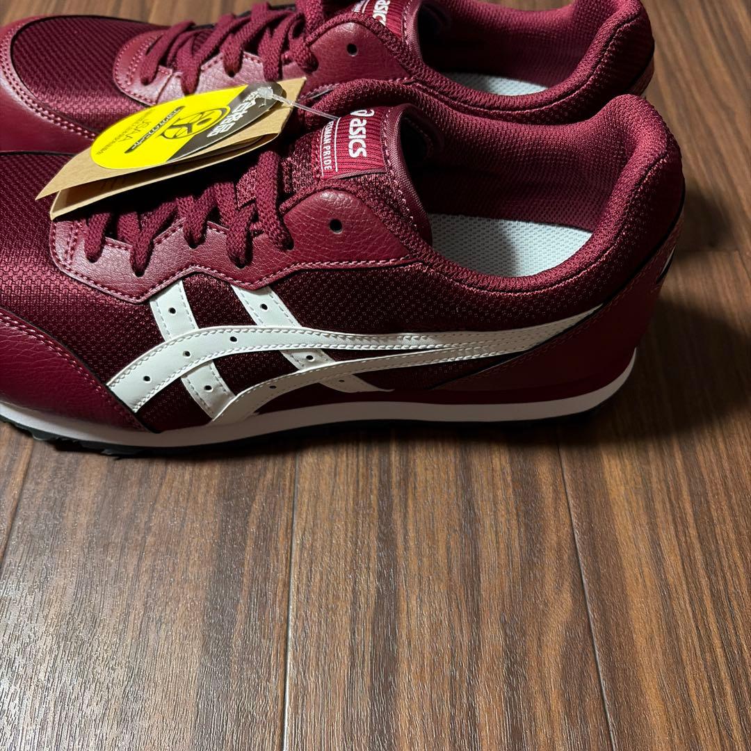 asics バーガンディ安全靴27cm
