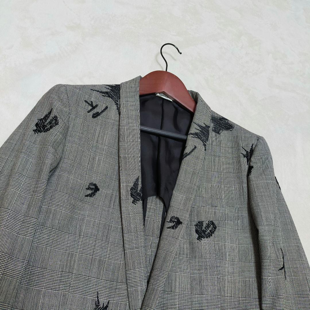 美品　コムデギャルソンオムプリュス　鈴木ヒラク刺繍　テーラードジャケット