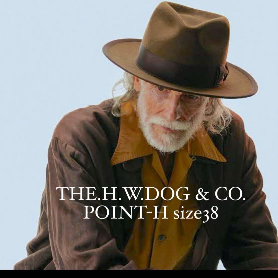 帽子 THE.H.W.DOG & CO. POINT-H size38 BRN