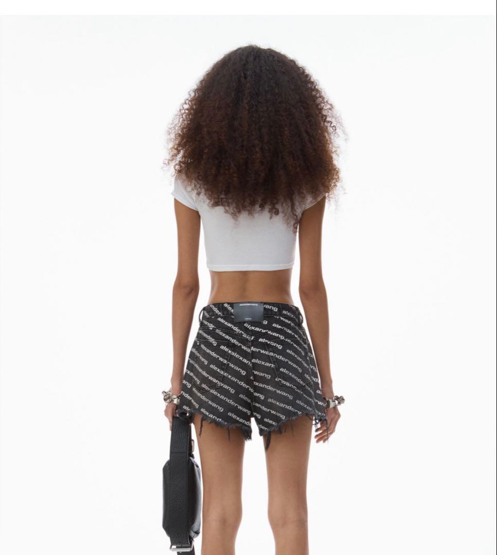 アレクサンダーワン　ロゴ ショーツ　ショートパンツ