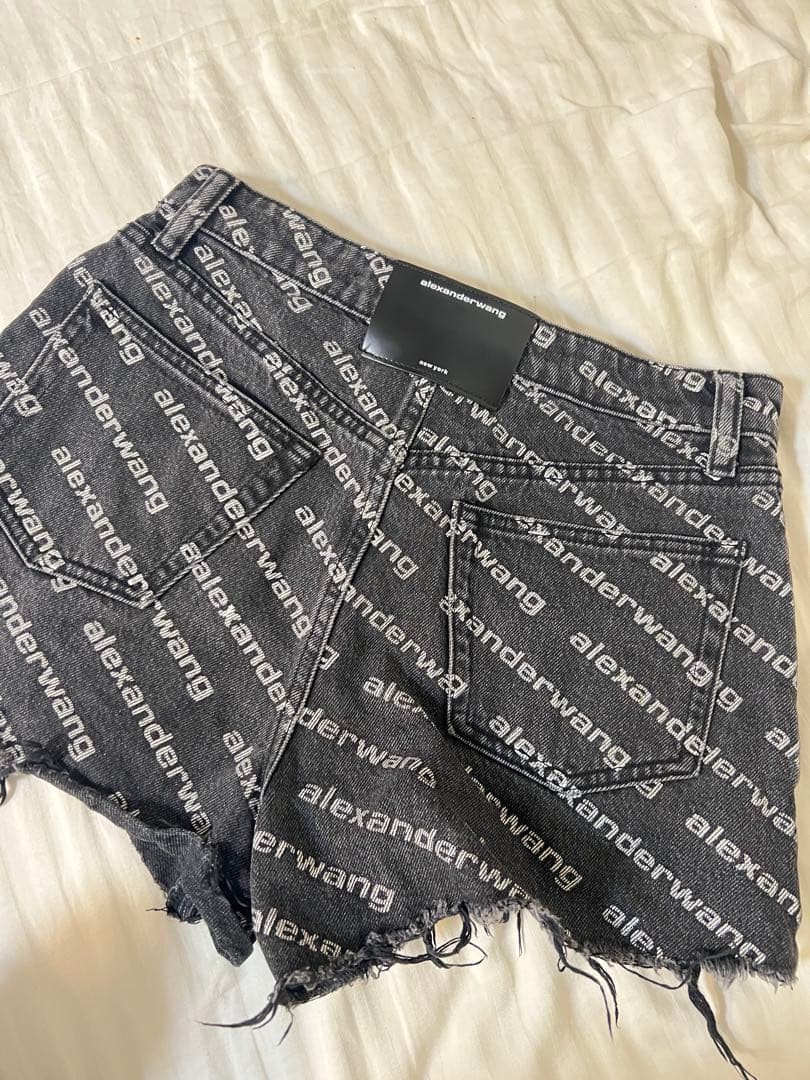 アレクサンダーワン　ロゴ ショーツ　ショートパンツ