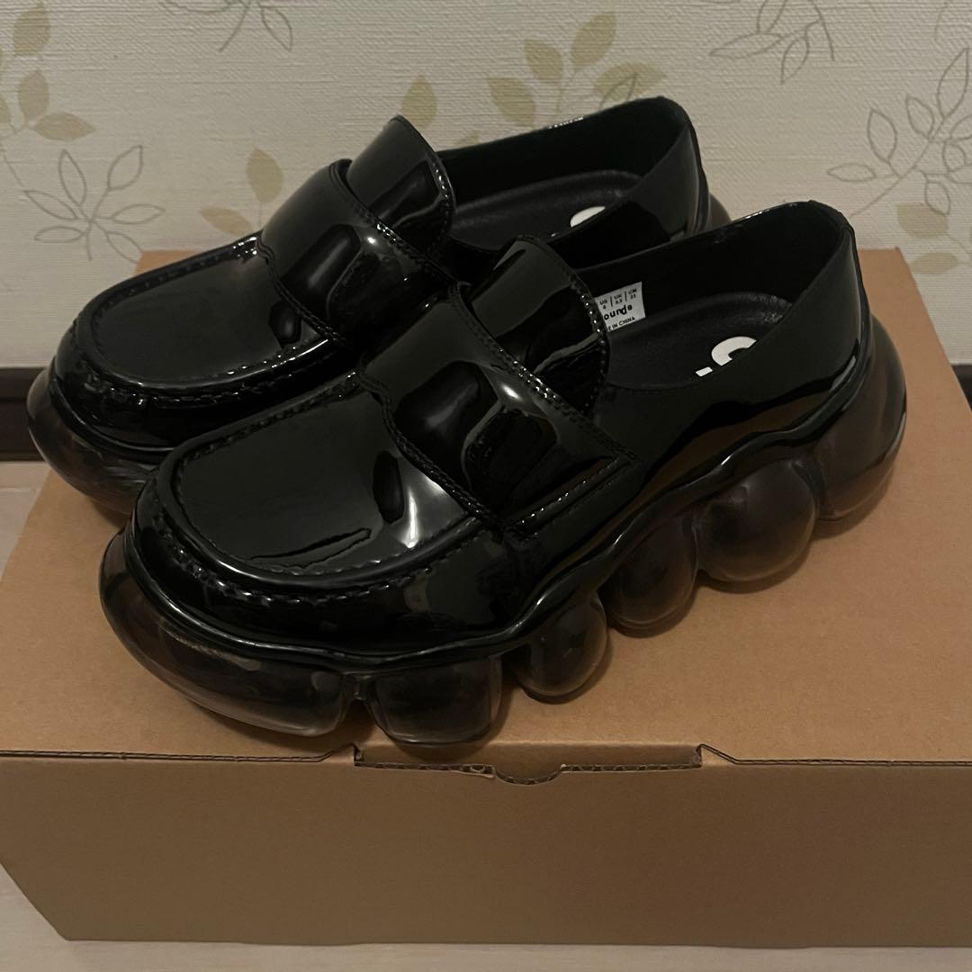 groundsJEWELRYLOAFERBLACK グラウンズローファー23cm