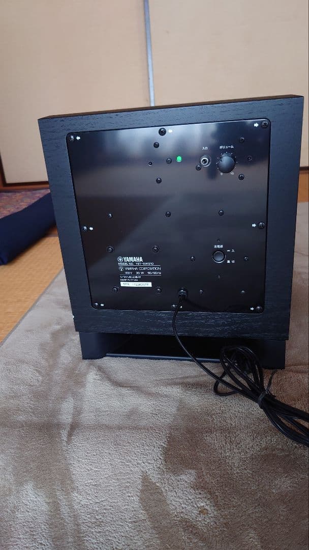 Yamaha サブウーファー ブラック YST-SW010 ユーズド
