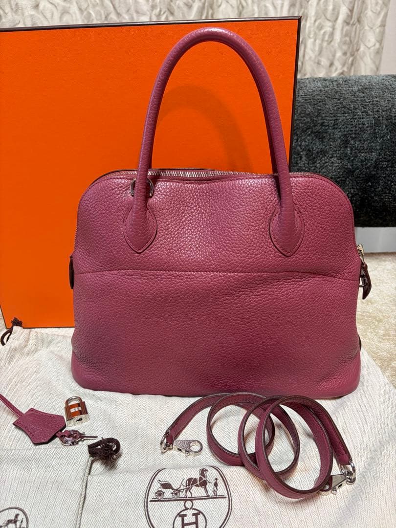 エルメス ボリード31 ボワ ド ローズ　美品 都内正規店購入 付属品完備