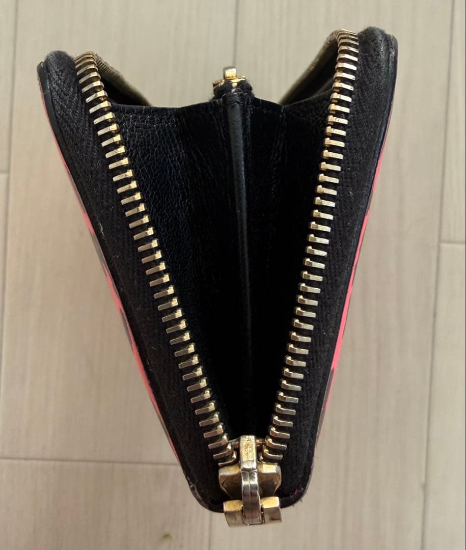 【希少】 SAINT LAURENT レオパード 長財布 ピンク ヒョウ