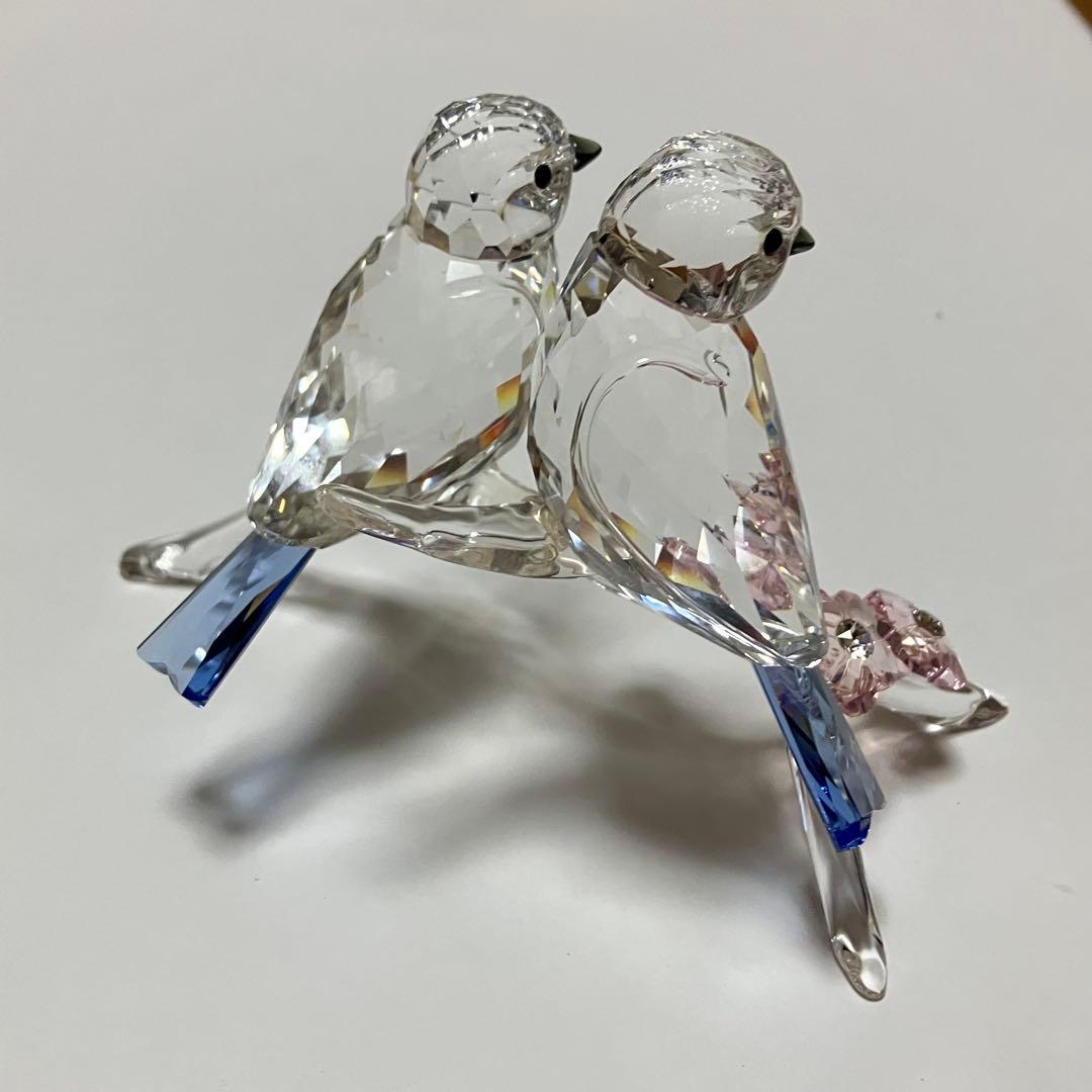 スワロフスキー置物　アオガラ