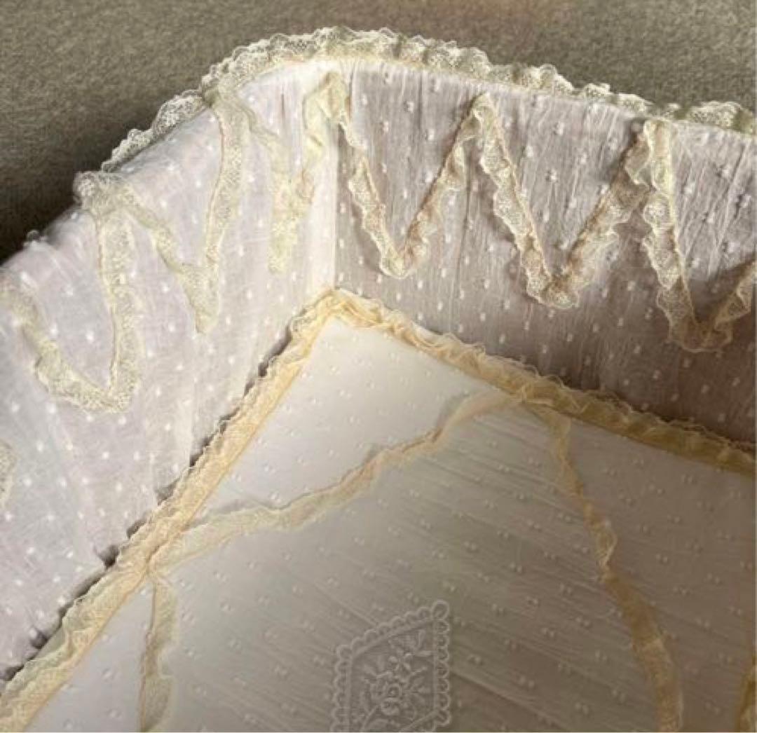 サエラ風 レース バスケット ハンドメイド 薔薇 ローズ