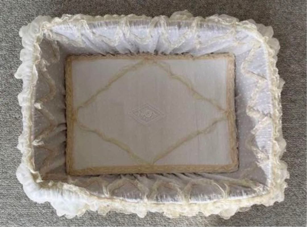 サエラ風 レース バスケット ハンドメイド 薔薇 ローズ