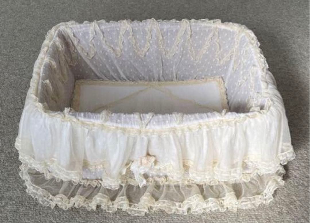 サエラ風 レース バスケット ハンドメイド 薔薇 ローズ