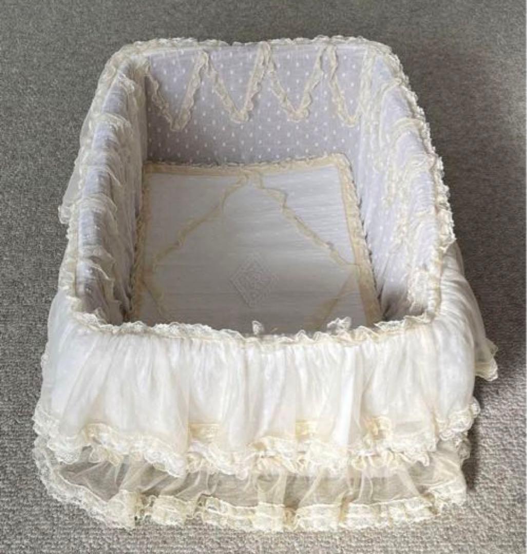 サエラ風 レース バスケット ハンドメイド 薔薇 ローズ