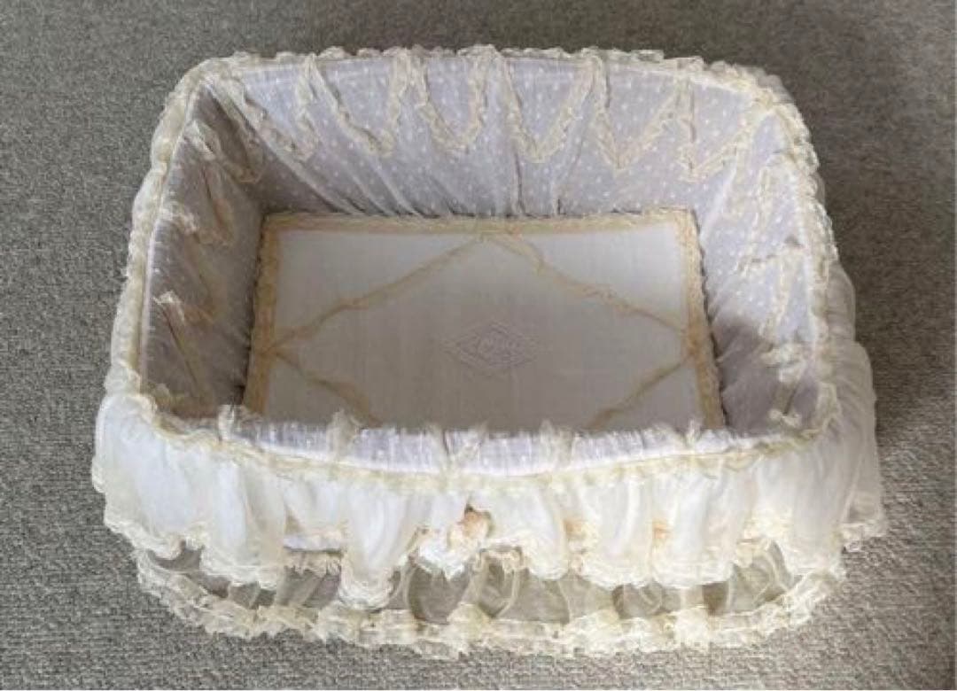 サエラ風 レース バスケット ハンドメイド 薔薇 ローズ