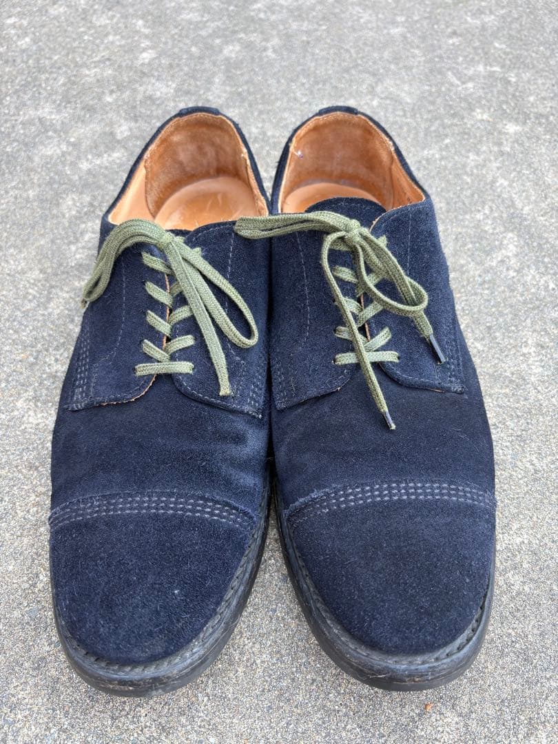 サンダース　sandars×hobo　キャップトゥスウェードレザーシューズ