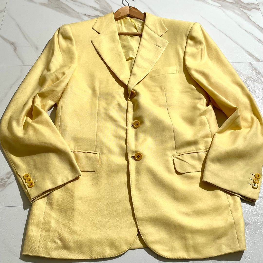 入手困難✨ ブリオーニ カシミヤ シルク テーラードジャケット イエロー