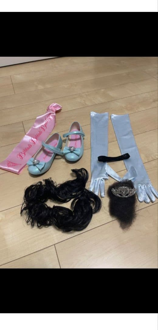 ビビデバビデブティック プレミアムシンデレラ ドレス130cmシューズ21cm